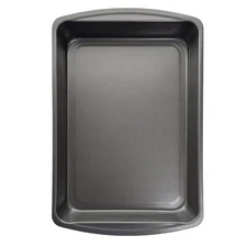 Mainstays 12.7" x 8.9" x 2" Oblong Nonstick Baking Cake Pan, Gray