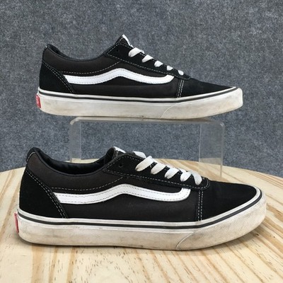VANS Shoes Youth 7 Boys Old Skool Skateboarding Low Top Sneakers Black White