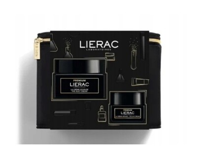 LIERAC PREMIUM SET SINGLE-ELICITY Creme 50ml + Augen Creme 20ml + Cosmetics CASE