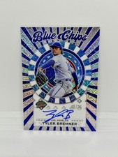 TYLER BREMNER 2025 Panini Prospect Edition Blue Chips Mojo Prizm Auto /25 Angels