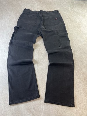 Dickies 1939 Black Carpenter Pants 32x30 Relaxed Fit Canvas Workwear Jeans