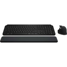 Logitech MX Keys S Combo Wireless Keyboard Mouse Palm Rest Performance Set