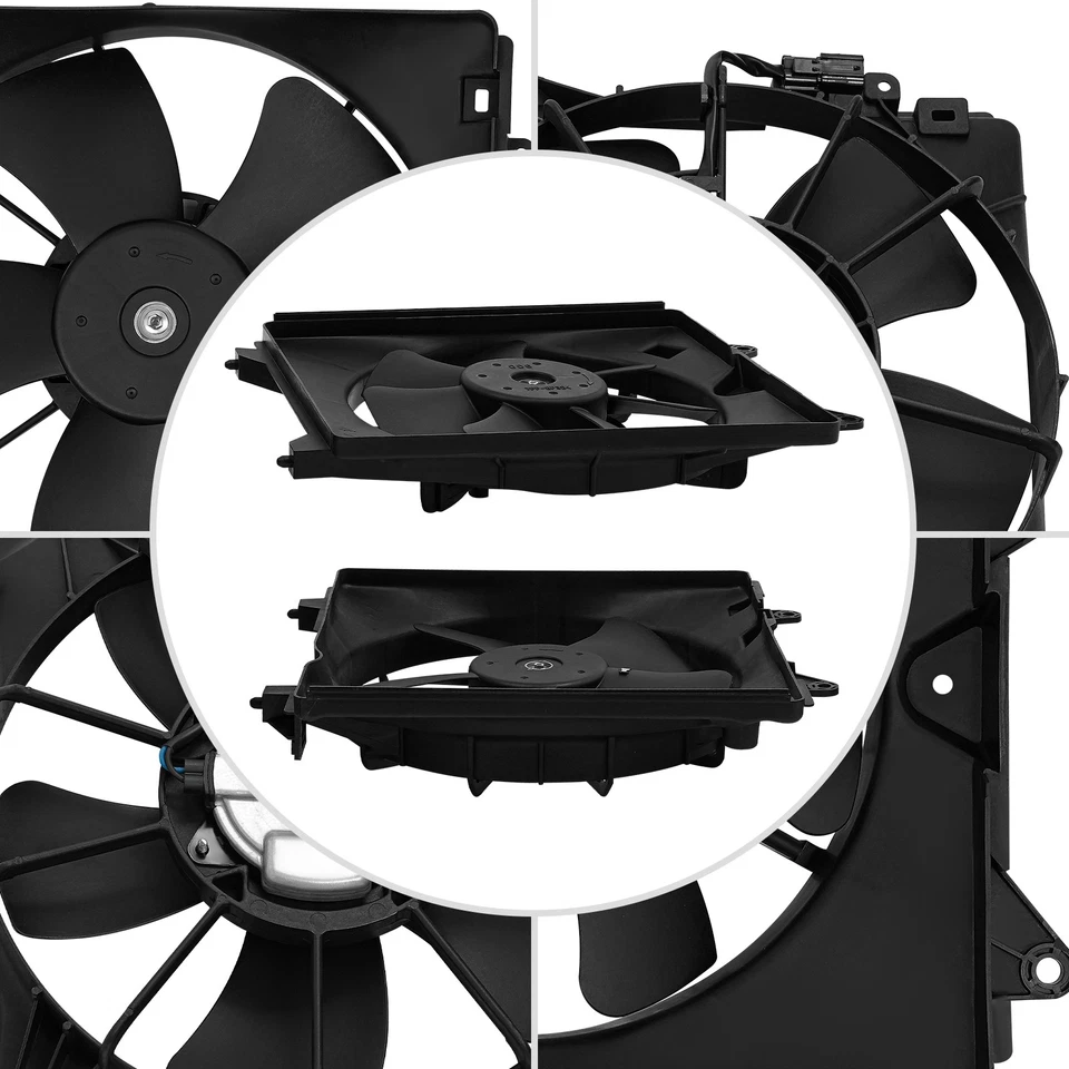 1 par de ventiladores de refrigeración del radiador izquierdo y derecho para Honda HR-V 2016-2022 Foto 3 de 4