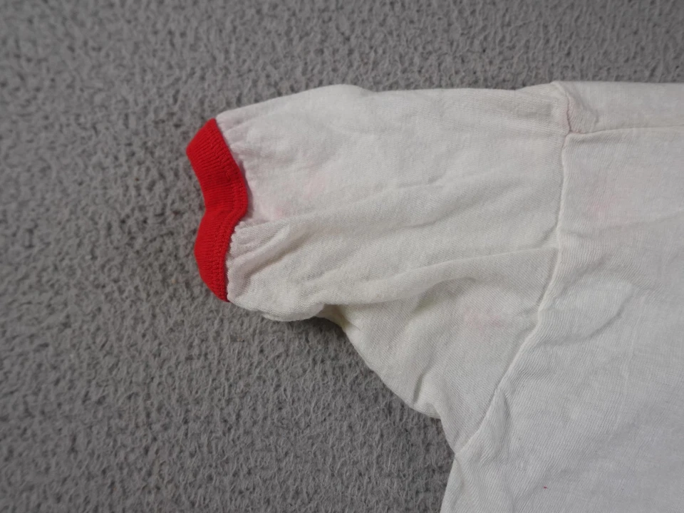 Camisa De Colección Hi Way Licores Juvenil Mediana Blanca Timbre Años 80 Bar Gráfico Promo Foto 4 de 4