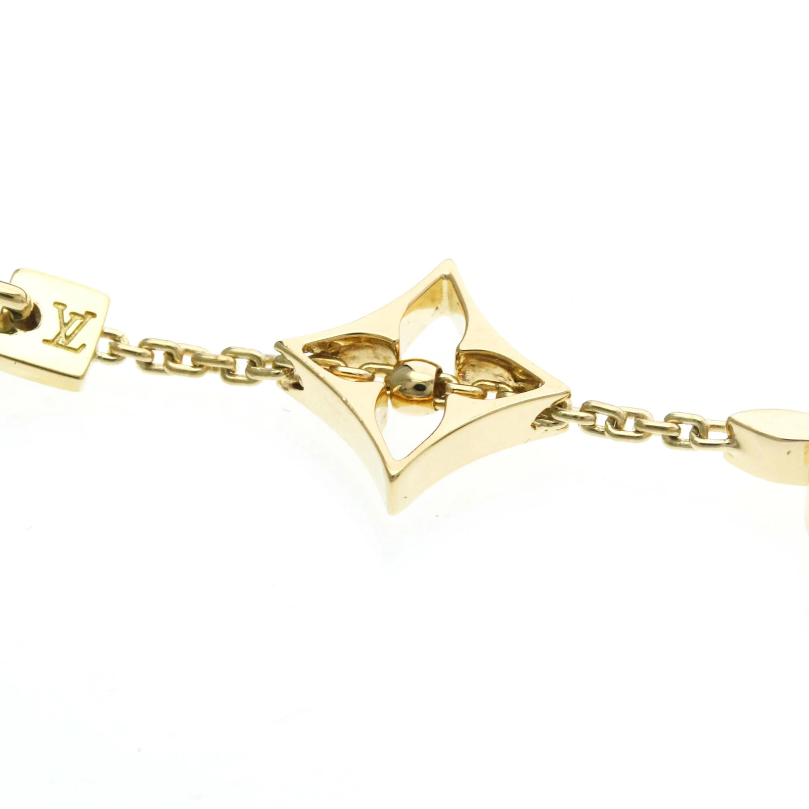 LOUIS VUITTON Bracelet Monogram K18 Yellow G(K18YG) None Bracelet Gold Authentic image 9
