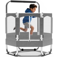 Trampoline for Kids with Net-5.5FT, Indoor Outdoor Toddler Trampoline with Sa...