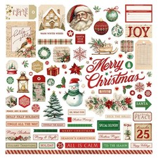 PhotoPlay Stickers 12"X12" Christmas Junque