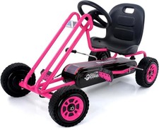 Pedal-Driven Ride On Vehicle for Kids w/ Multiple Gearing Go Kart Christmas Gift