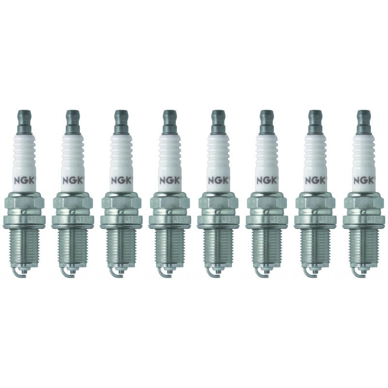 NGK Spark Plug 7405 8-PACK V-Power R5672A-9 14mm Copper/Nickel, Flat, 9