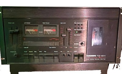 Tandberg TCD 420A Cassette Deck Black Dolby NR Stereo RCA Type A Plug