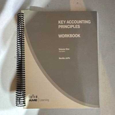 Key Accounting Principles Workbook Vol 1 Neville Joffe Spiral 2010 288p