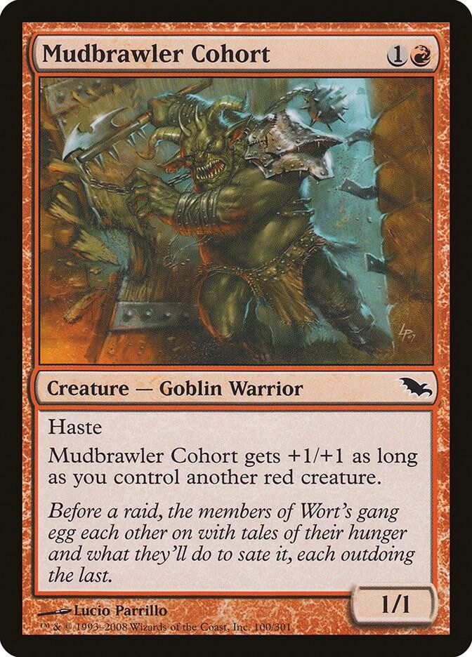 Mudbrawler Cohort 100 C Shadowmoor Magic: The Gathering NM/M