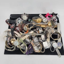 55 Watch Repair Parts Lot-Guess Anne Klein Timex Casio Armitron Mixed Quartz