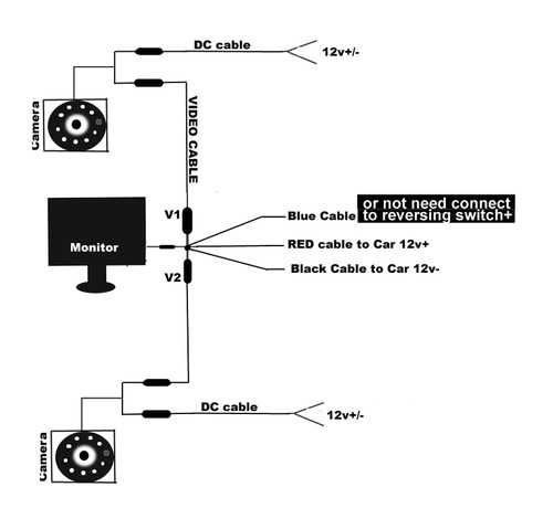 2x Nachtsicht Rückfahrkamera Kamera+ 7" Auto Monitor Rückansicht Kit 10m Kabel - Bild 12 von 12