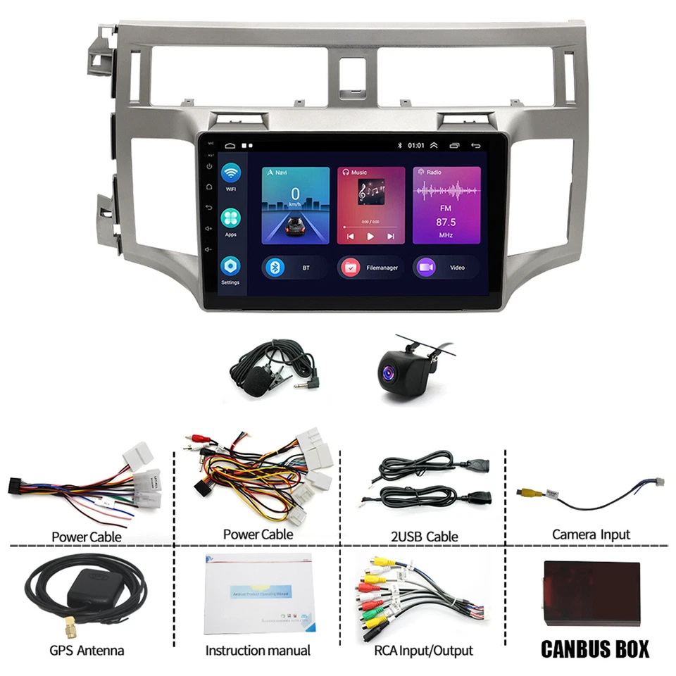 For Toyota Avalon 2005-2010 Android 13 Apple Carplay Car Stereo Radio GPS W/ JBL - Image 2 of 4