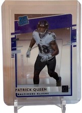 Patrick Queen 2020 Chronicles Football Clearly Donruss RC Card #RR-PQ Ravens