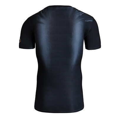 MEETYOO Tee Shirt Compression Homme Manche Longue, Baselayer Maillot Running Vetement Fitness Pour Sports Jogging Musculation