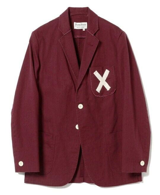 FILA BLAZER CANOTTAGGIO BEAMS PLUS SARTORIALE giacca blusa uomo taglia 38 cotone bordeaux