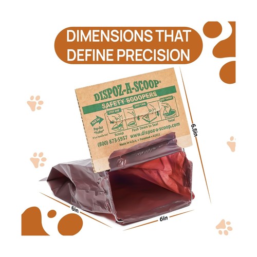 Dispoz-A-Scoop "Scoop-Seal-Dispose” Dog Pooper Scooper with Bag Attachment - Picture 7 of 7