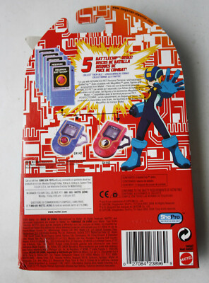 2004 MEGAMAN NT WARRIOR BATTLECHIP 5 PACK BLUE CP3 MATTEL NEW