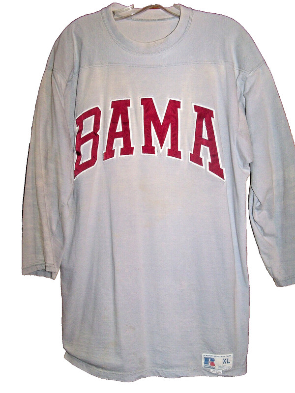 VTG 1980's Russell Alabama Crimson Tide Football Jersey Shirt 100% Cotton XL