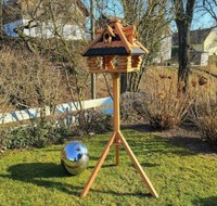 Vogelhaus Alpenflair Mit StäNder Vogelfutterhaus Futterhaus Vogel Haus Holz