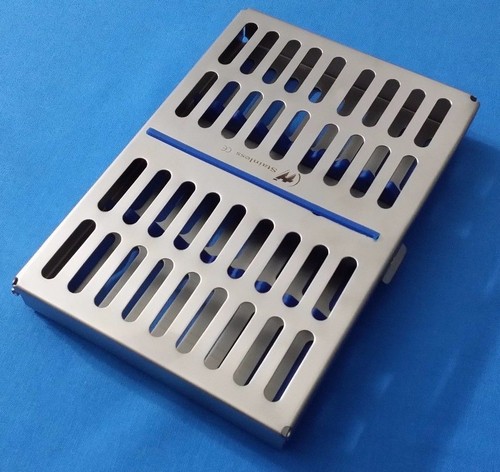 DENTAL SURGICAL AUTOCLAVE STERILIZATION CASSETTES RACKS BOX FOR 10 INSTRUMENTS - Picture 2 of 7