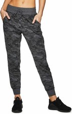 RBX Active Women's Camo Print Lightweight Jogger Sweatpants Sz Sm Front Pockets