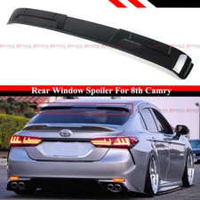 FOR 2018-2024 8TH TOYOTA CAMRY BLACK REAR WINDOW WINDSHIELD VISOR ROOF SPOILER