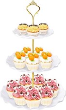 Dessert Cupcake Stand, 3 Tier Cup Cake Holder Tower for Tea Party/Bi...