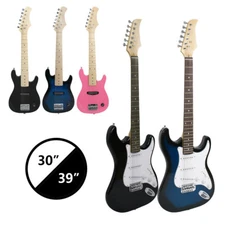 30" 39" Electric Guitar +5w / 10w AMP+Strap+Cord+Gigbag for Beginner Play