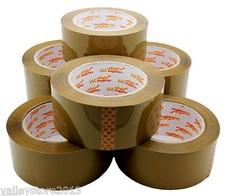 Lot 12 6 Brown Tan Clear Packing Carton Sealing Packaging Tape 2" 110 Yds 330'