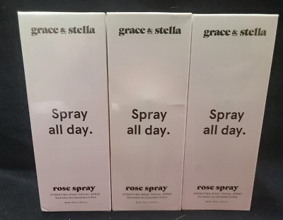  Best Price Lot 3x  Grace & Stella Spray All Day Rose Spray 8.11oz 240ml 