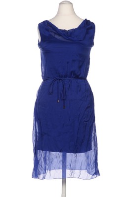 Hallhuber Kleid Damen Dress Damenkleid Gr. EU 34 Seide Marineblau #yq2n08v