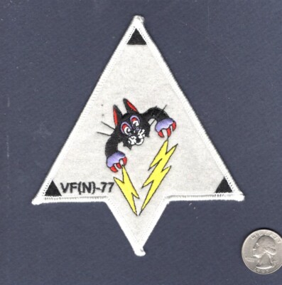 VF(N)-77 US Navy Grumman F6F HELLCAT WW2 Night Fighter Squadron Patch ...
