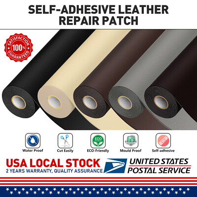Leather Repair Patch Self-Adhesive Patches kit for Couch Car Seats Sofa Jackets