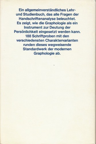 Graphologie - Lehrbuch der Handschriften-Analyse - Hans Knobloch - Pawlak - 第 2/2 張圖片