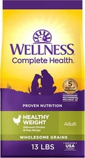 13LB Wellness Dry Dog Food, Wholesome Grains,Natural,Healthy Chicken Peas Recipe