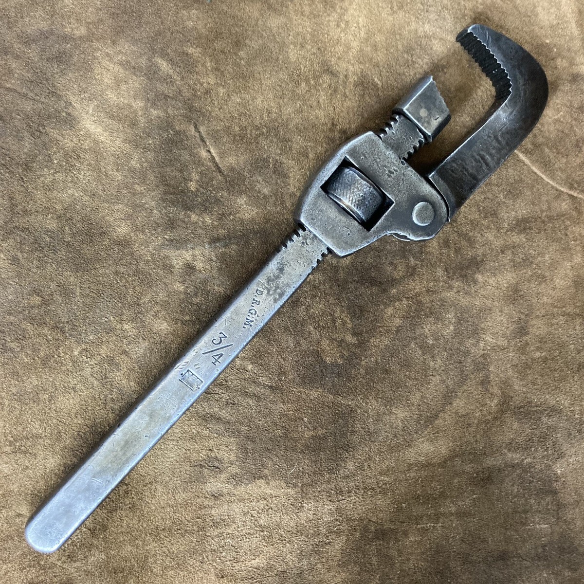 WW2 German D.R.G.M. Adjustable Pipe Wrench Tool | eBay