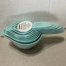 Pourfect Measuring Cup Set Mint Green 9 Piece 1/8 To 2 Cups USA