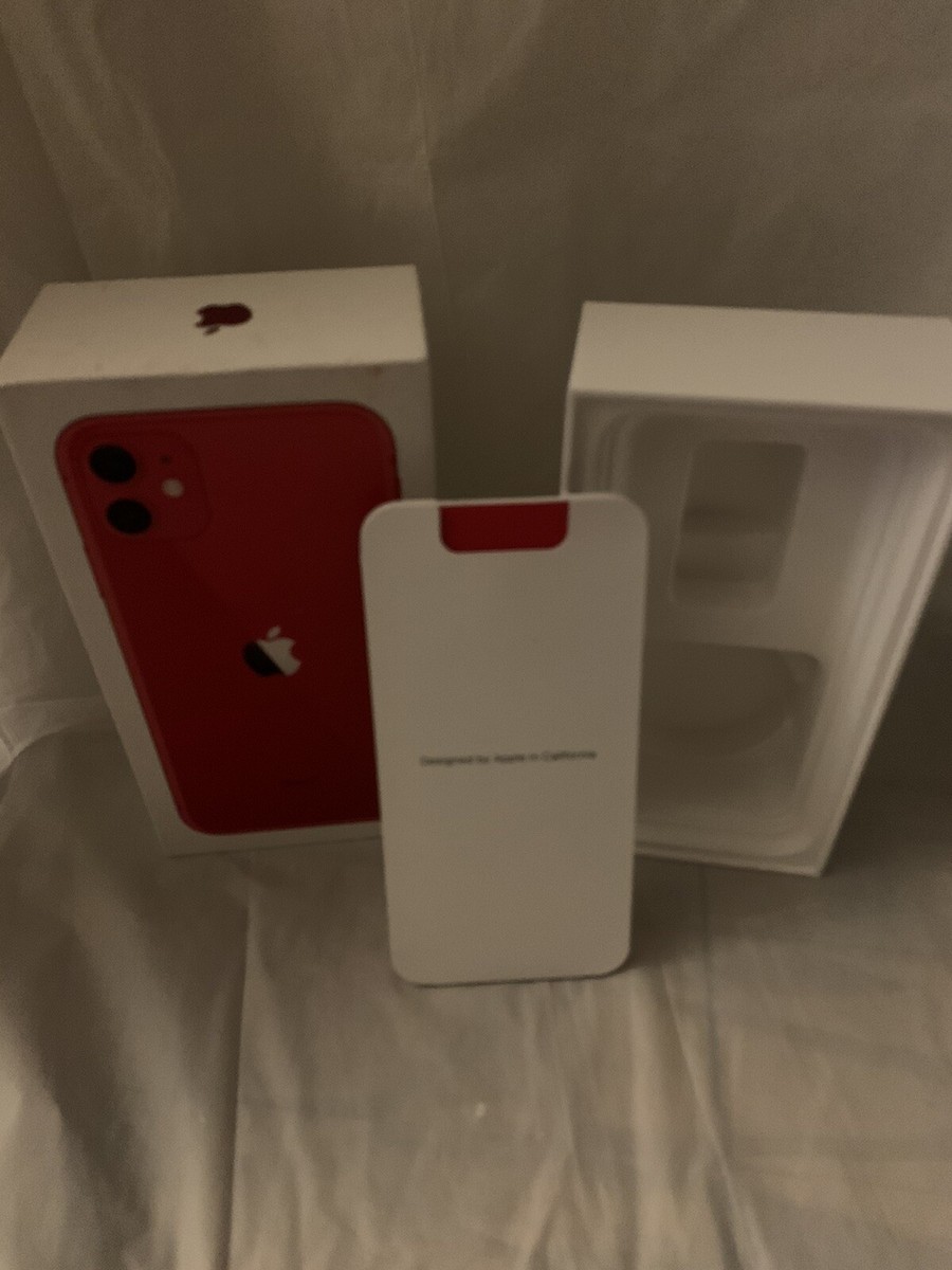 iPhone 11 • Product Red • 64GB • MWHV2LL/A • Empty Box • See