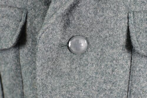 Genuine Swiss army wool jacket Switzerland military issue surplus uniform grey - Picture 3 of 11