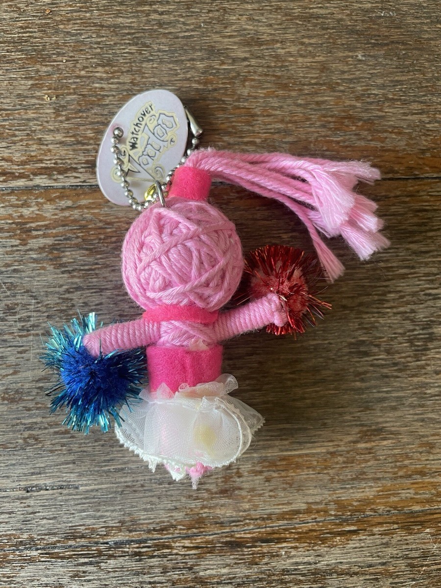 Watchover VOODOO Pink Collectible String Doll Keychain Hey