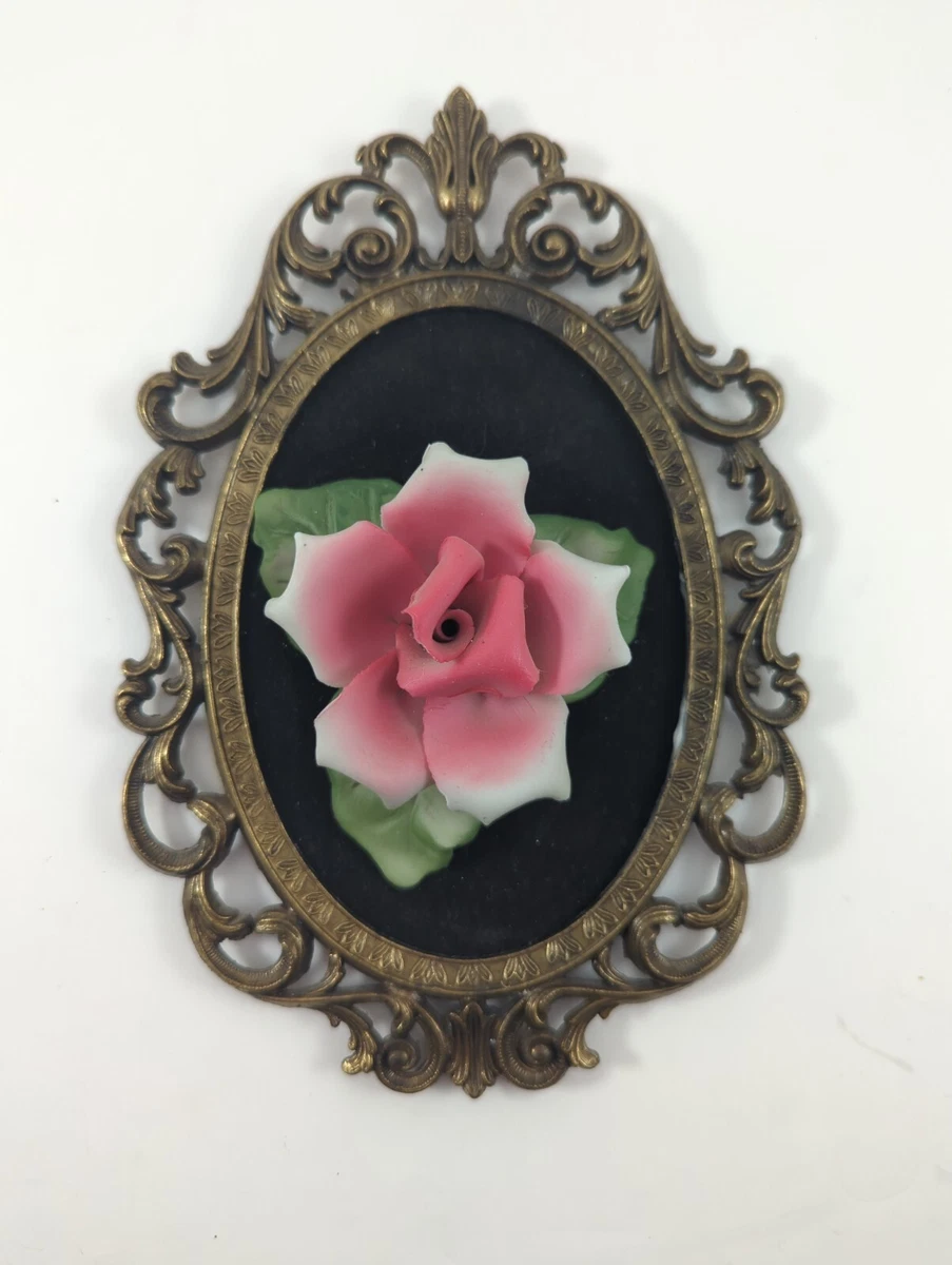 Plaque Funéraire En Céramique Modèle Rectangulaire Motif Les Roses Rouges Avec Votre Personnalisation