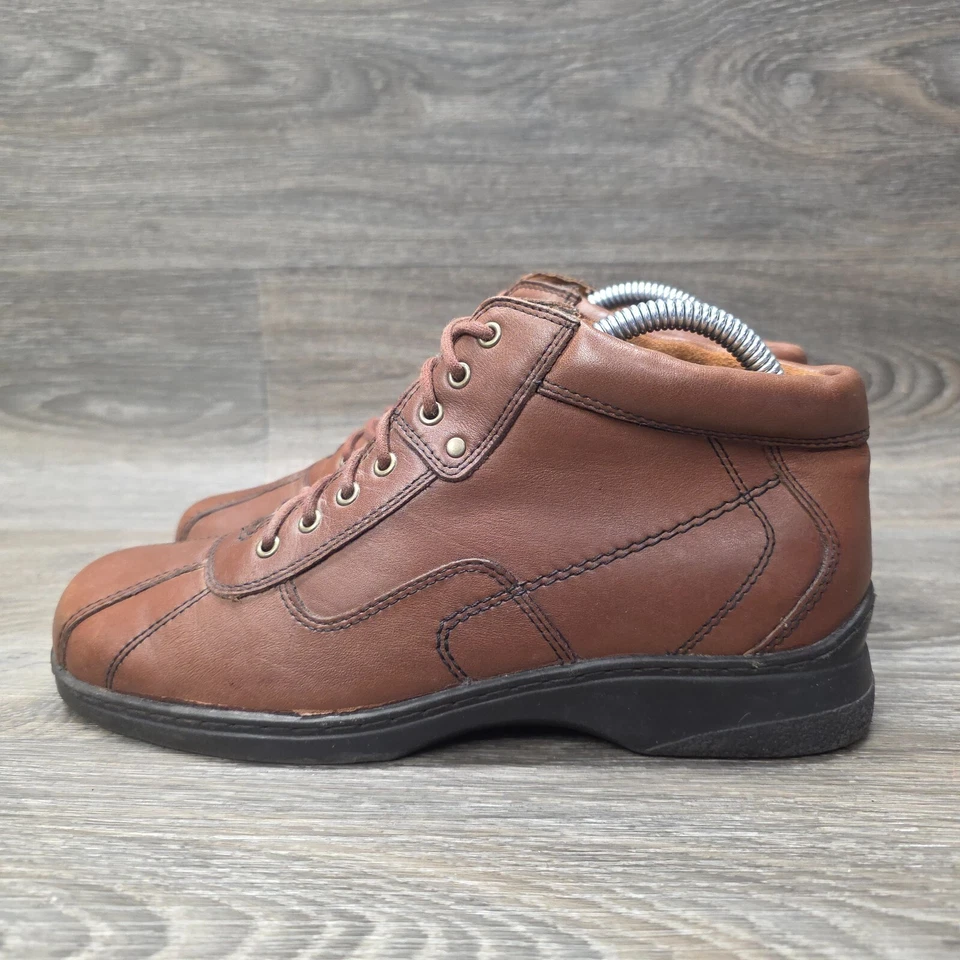 Naturalizer Floret Zapatos Mujer 8W Cuero Marrón Botas con Cordones Granola Niña 8 W Foto 4 de 4