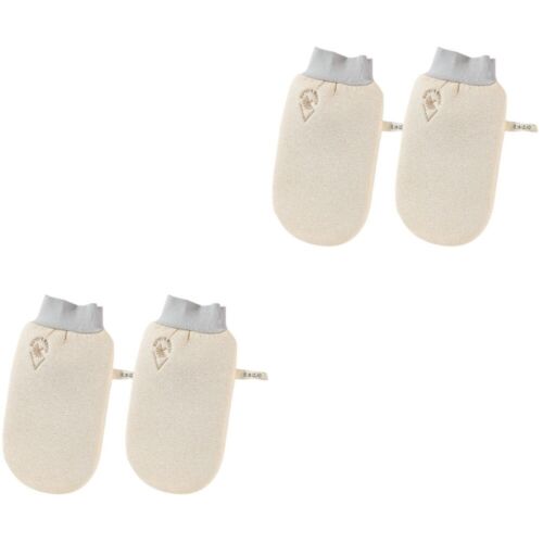 4 Pcs Face Cleaning Mitten Double Sided Bath Exfoliating Mitts Soft - 第 1/12 張圖片