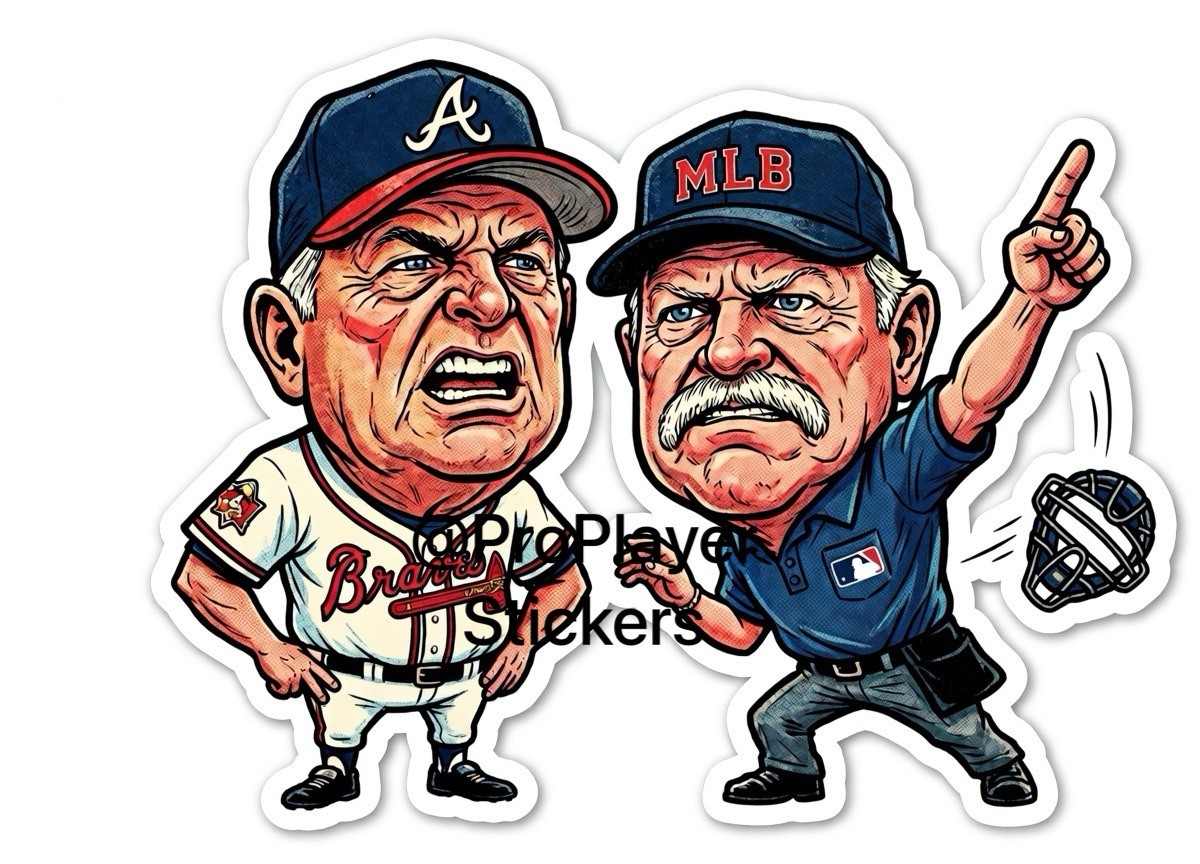 ⚾️ Bobby Cox “Tossed” Stickers ⚾️