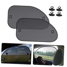 2 Pack Universal Car Window Shade, Cling Sunshade - 25.6"x15" 2PCS - Side