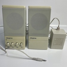 Creative Speakers Cambridge Soundworks SBS20 Beige Retro Vintage PC Blaster