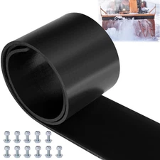 Universal Snow Plow Blade Flap - 72”x 6”x 1/4” Rubber Snow Deflector with 11 ...